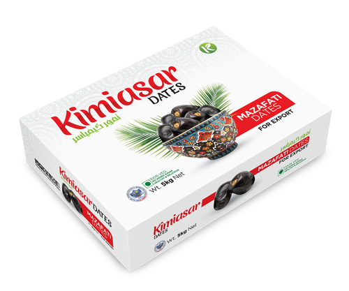 Kimiasar MAZAFATI Dates White 5kg Grade A Packaging