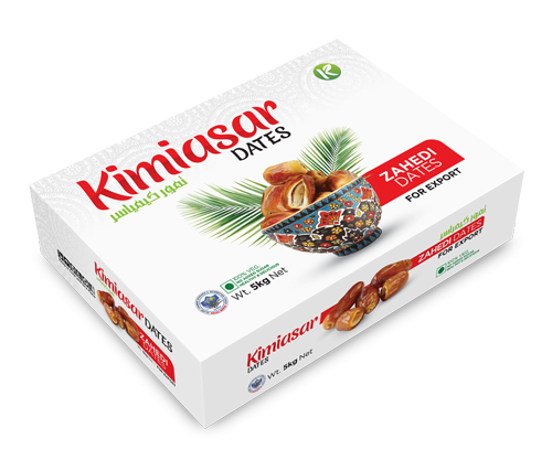 Kimiasar ZAHEDI Dates White 5kg Packaging